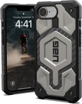 Mbështjellës UAG Monarch Pro MagSafe për iPhone 16e, titanium