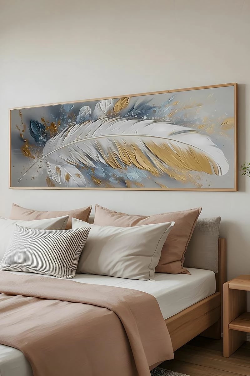 Pikturë dekorative me kornizë, Wallity, Artsmdfyty29-3370, shumëngjyrëshe, 33x70cm