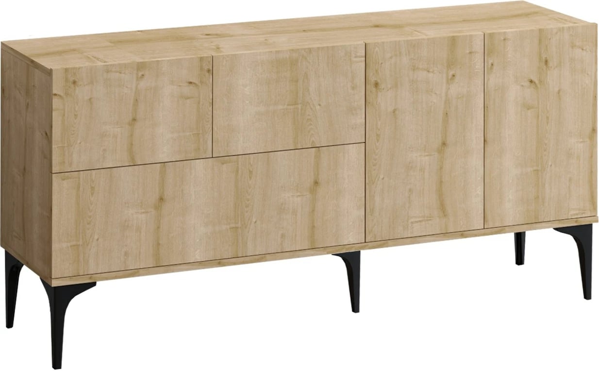 Konsolë Hanah Home, Tress, ngjyrë lis dhe e zezë, Dec0025