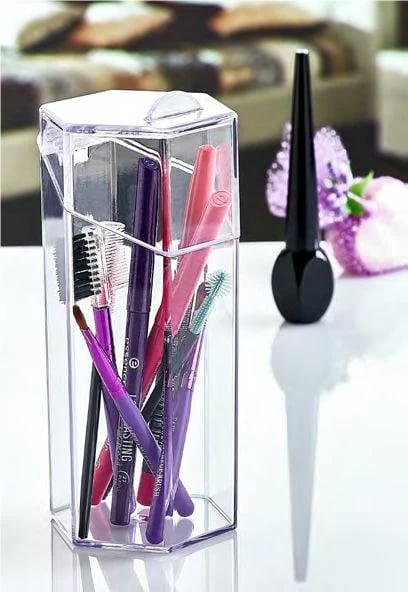Organizues për make-up, akrilik transparent, Evila Originals, FT - 081