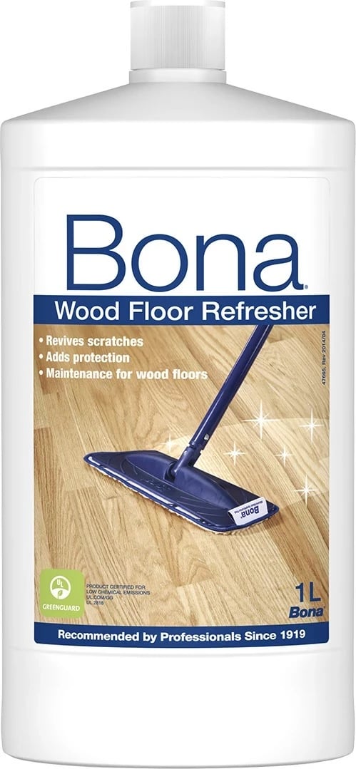 Pastrues për dysheme druri Bona, 1L, i bardhë