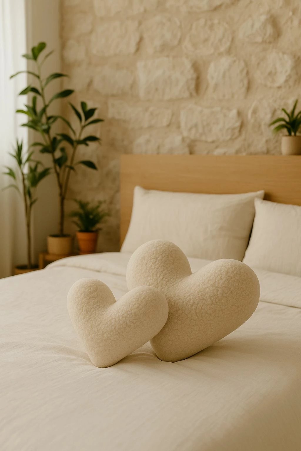 Jastëk zemër, Evila Originals, Teddy Kalp Small, bezhë e çelët