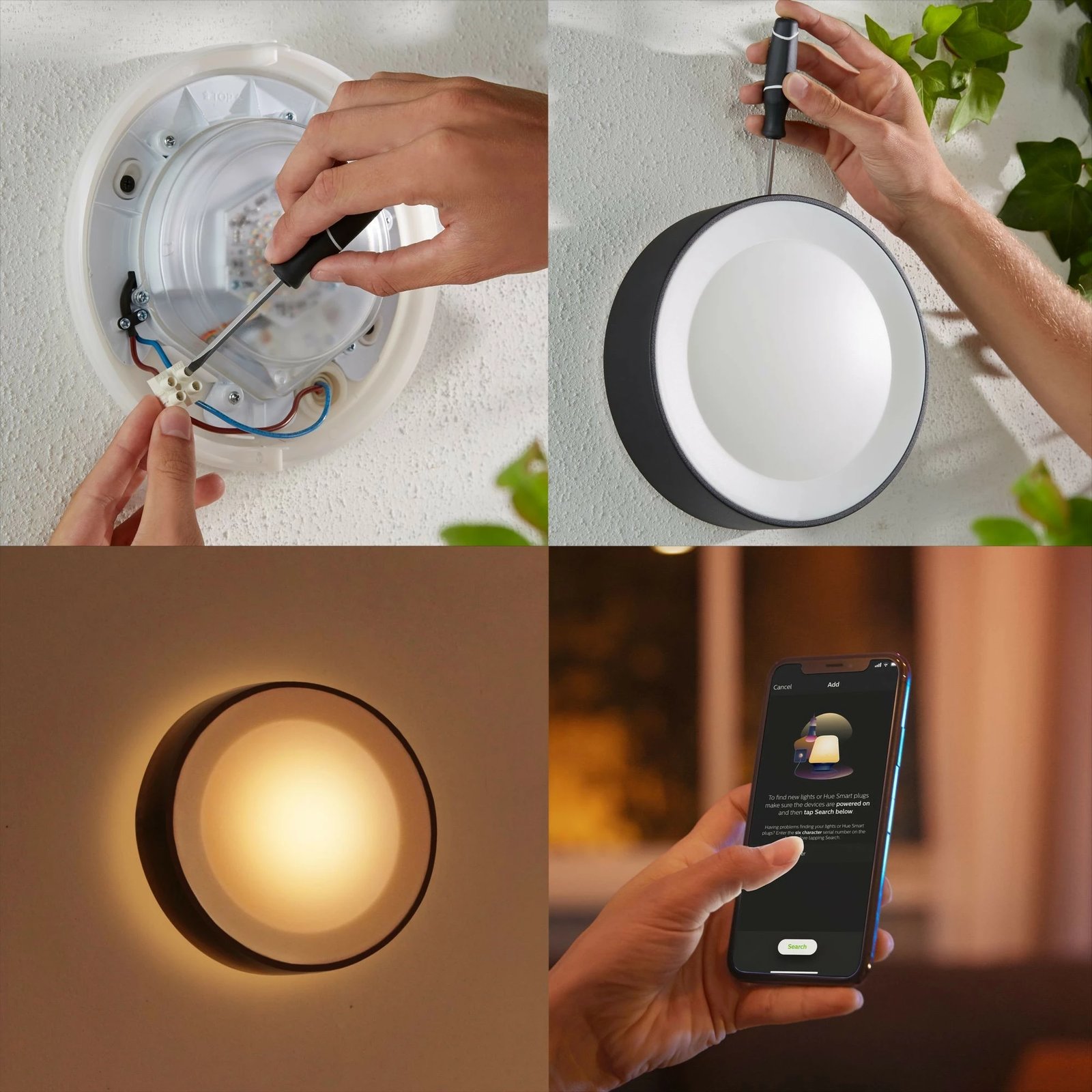 Llambë smart Philips Hue Daylo, LED, 1050lm, e zezë