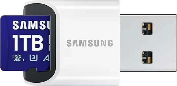 Kartelë memorie microSD Samsung PRO Plus 1TB me lexues USB