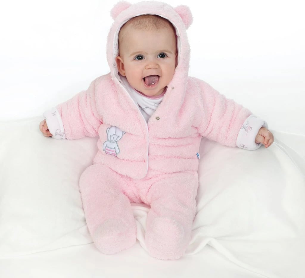 Kombinezon dimri bebi, NEW BABY Nice Bear, madhësi 68 (4-6m), rozë