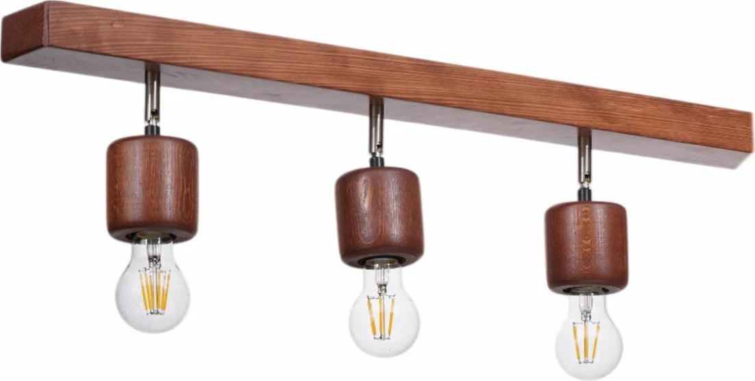 Llambë tavani druri Opviq, ngjyrë lisi, 9005-1