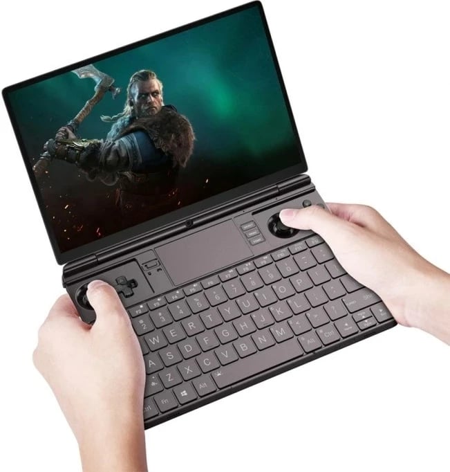 Mini laptop GPD WIN MAX 2, 64GB SSD, 4GB RAM, Windows 11, Touchscreen, Graphite