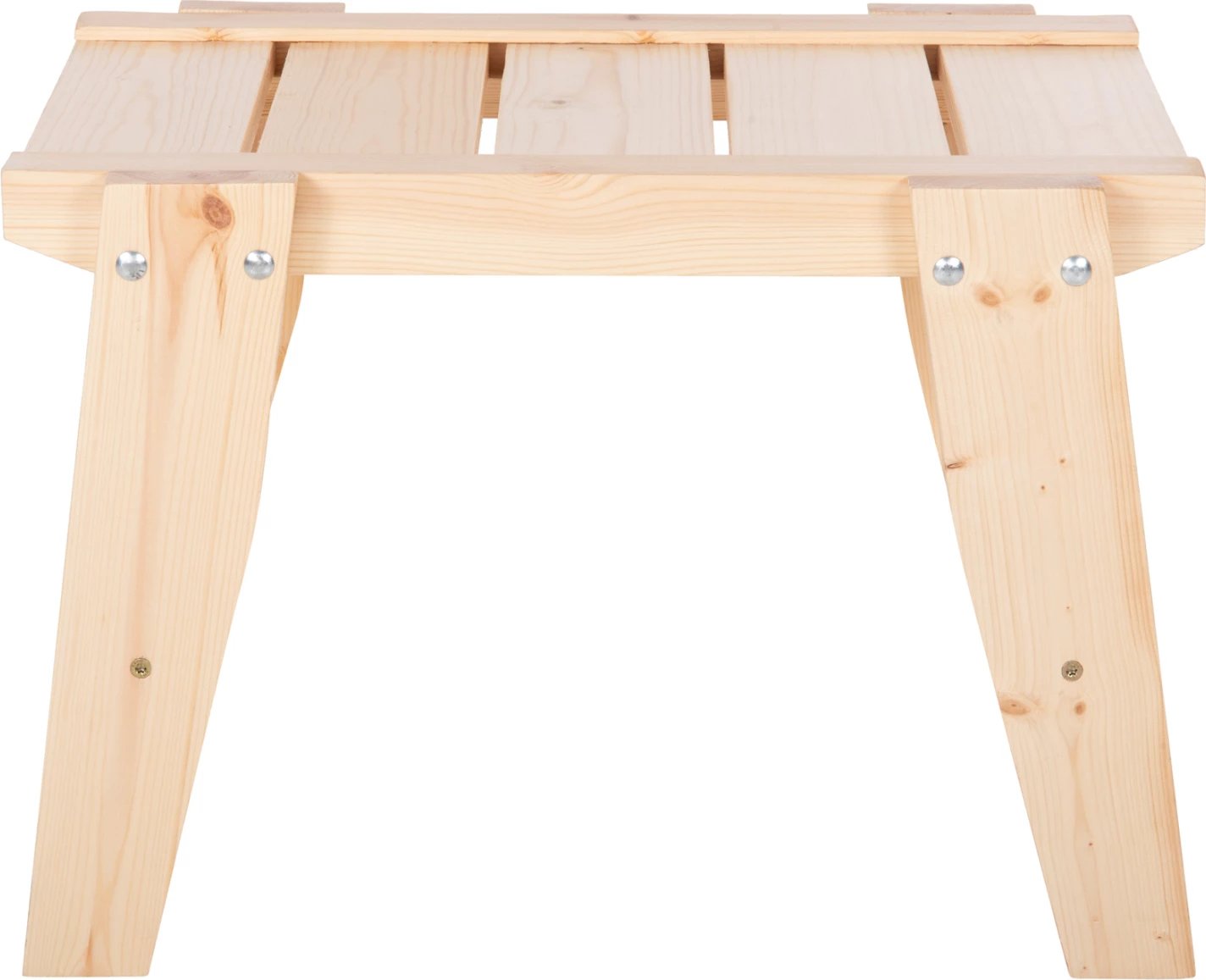 Tavolinë anësore për plazh SKOPEL, ngjyrë druri natyral, 60x40x44H cm