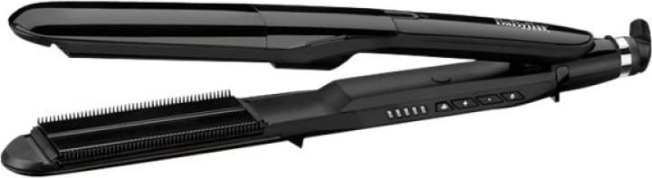 Drejtuese flokësh me avull, BaByliss ST492E, pllaka të gjera qeramike, 150-230°C, e zezë