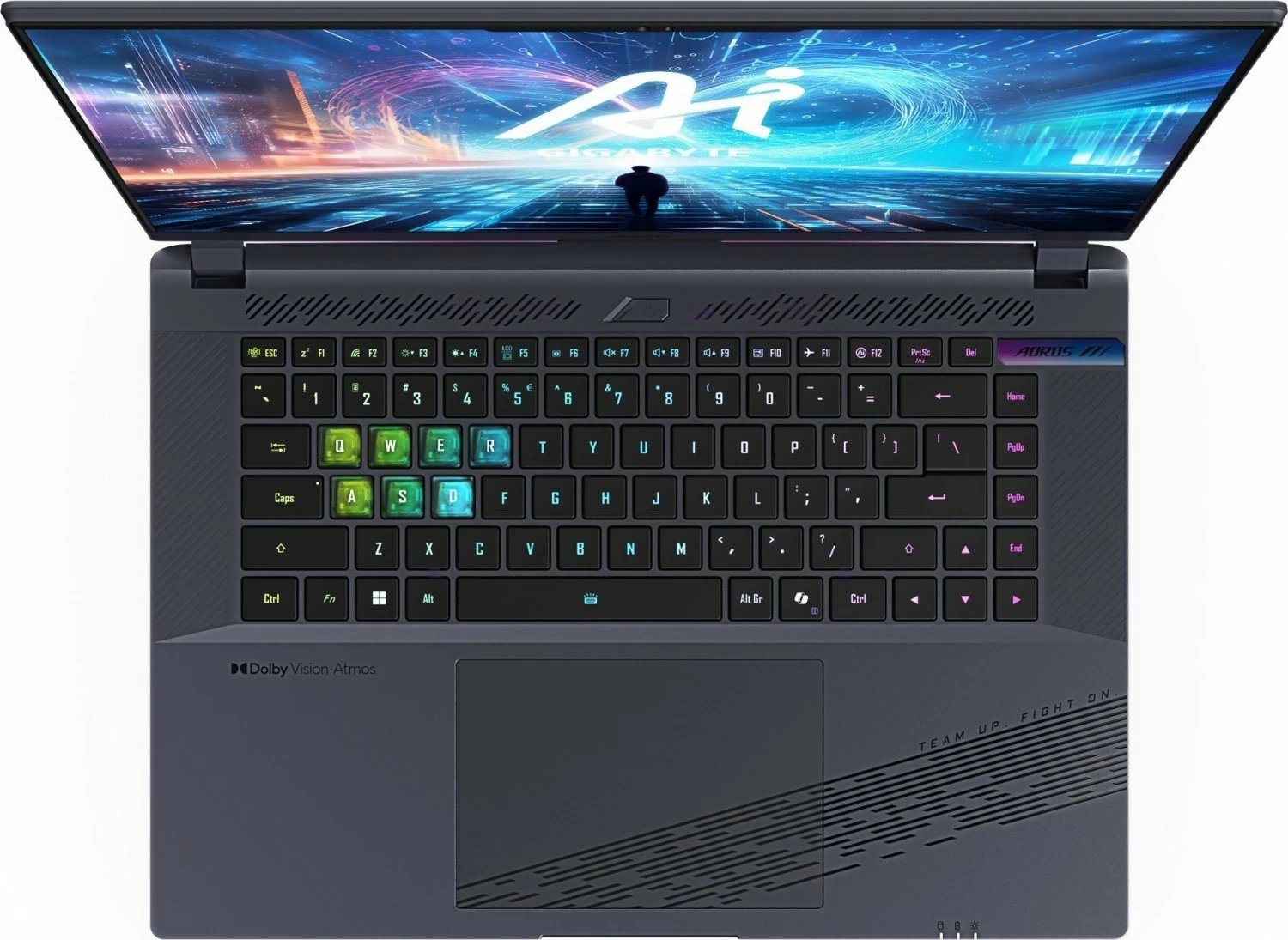 Laptop lojrash Gigabyte AORUS 16X ASG 2024, i7-14650HX, 16"-165Hz, 64GB, 1TB + 1TB, gri