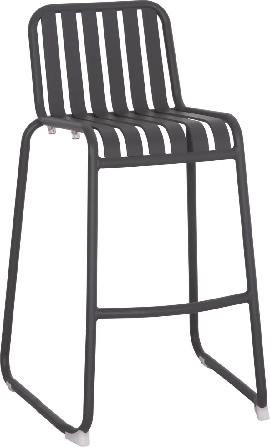 Karrige për bar alumini RACHEL, ngjyrë gri, FH6341.01, 47x56.5x98.5cm