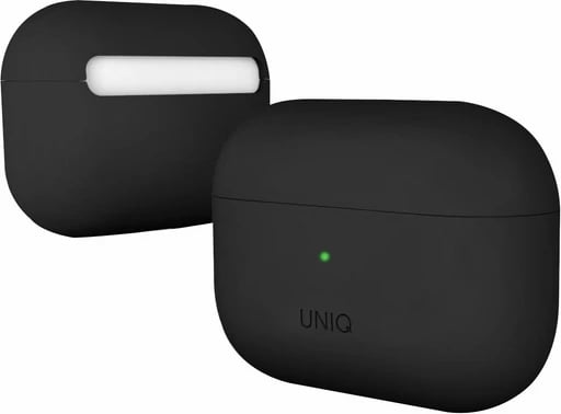 Mbështjellës UNIQ Lino për AirPods Pro, silikon, i zi