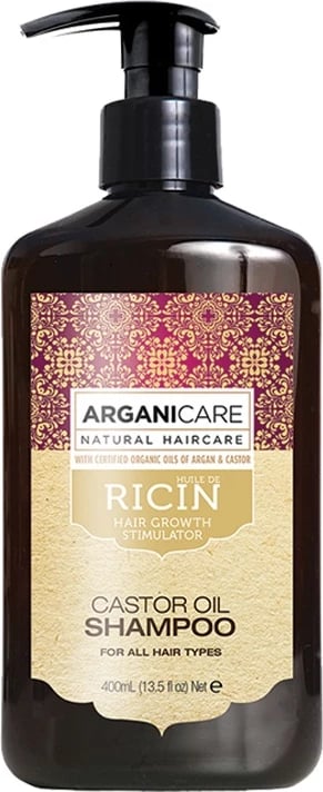 Shampon për femra Arganicare Castor Oil Stimulating Hair Growth, 400ml
