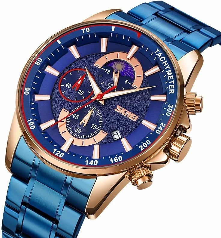 Orë dore për meshkuj Skmei, navy blue