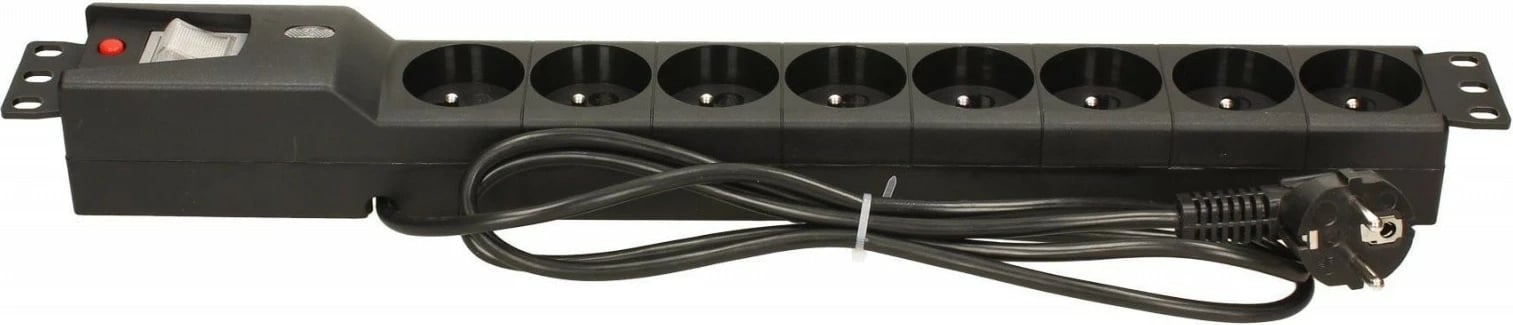 Kasë Lestar LXARM 810, 8 prizë, 1.5m, e zezë