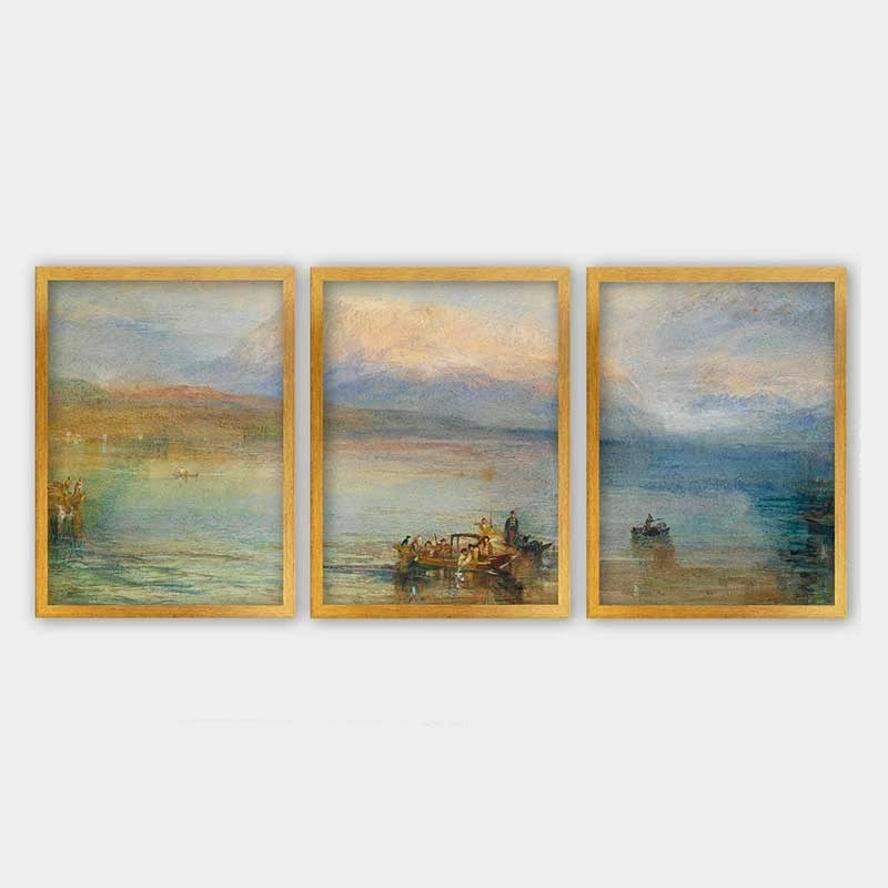 Pikturë dekorative me kornizë (3 copë), Wallity, 3AC_UN54424_3545