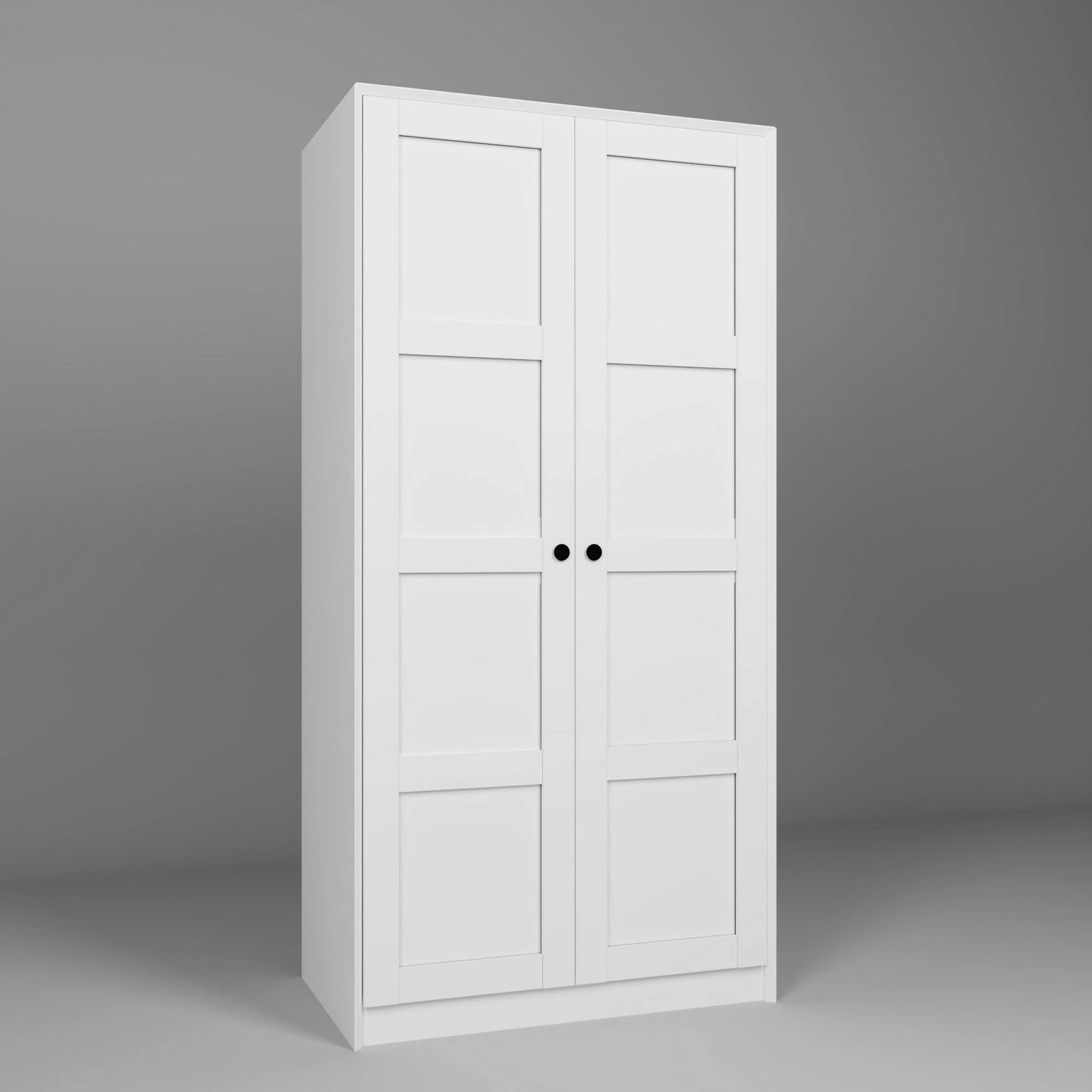 Dollap Skye Decor, Lucas 1600-81, i bardhë, 94x190x60cm