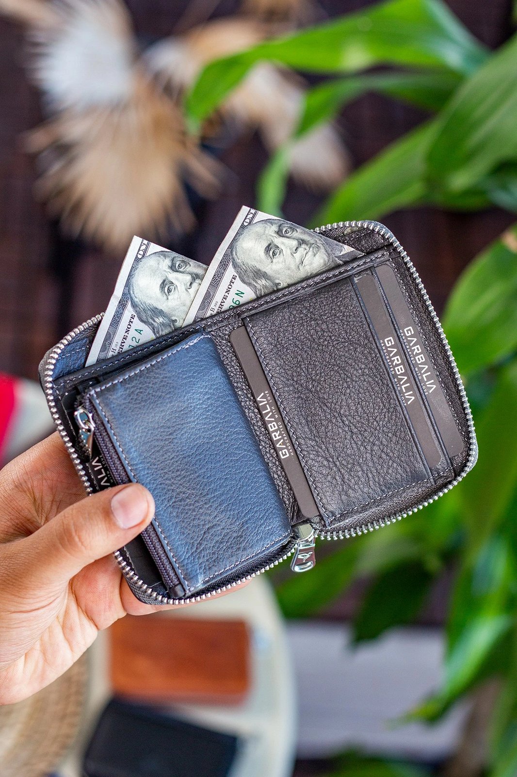 Portofol unisex Zoozie Bags Sydney, ngjyrë antracit