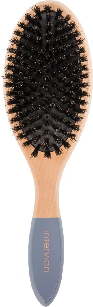 Furçë flokësh Inter Vion Wooden Line gri, 1 copë
