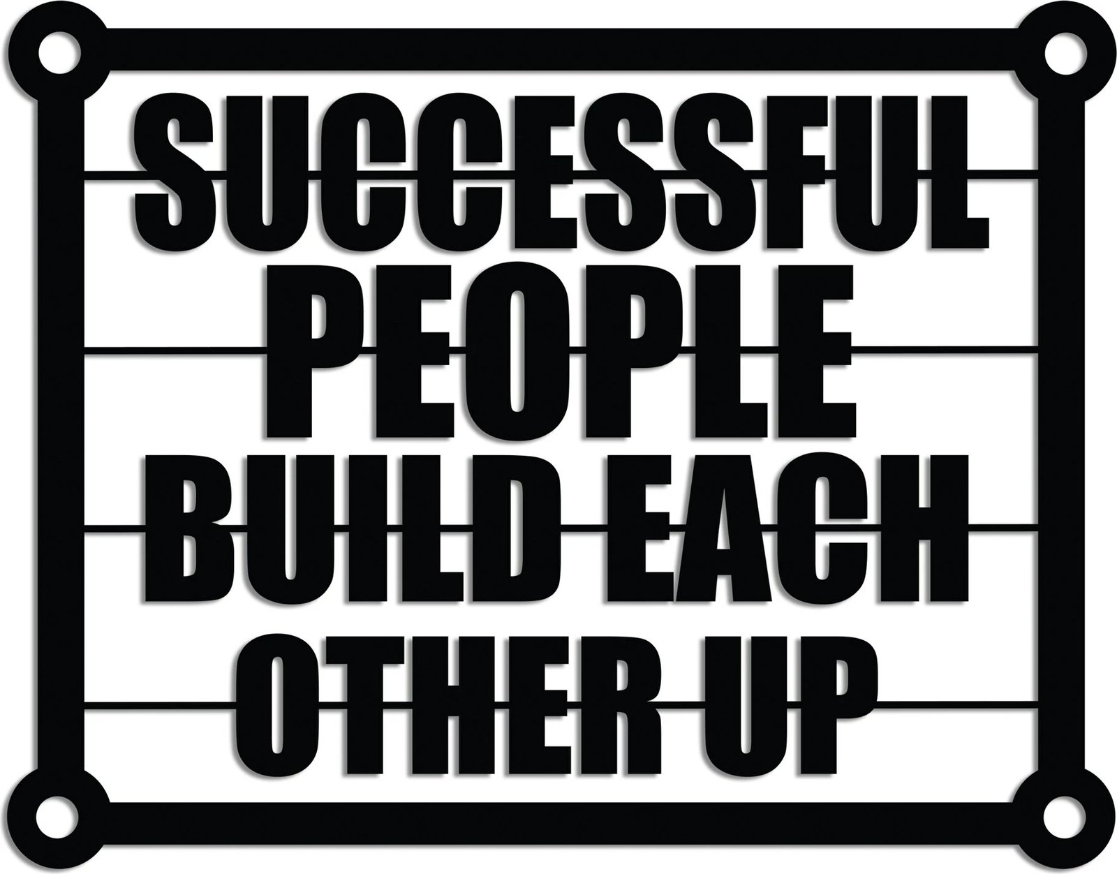 Aksesor dekorativ metalik për mur, Wallity, Successful Build