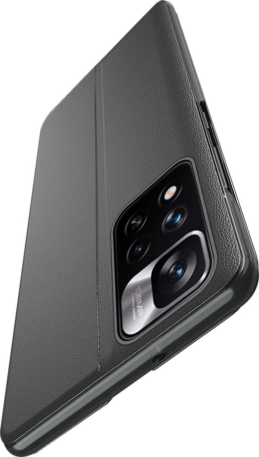 Mbështjellës Hurtel Eco Leather View Case për Xiaomi Redmi Note 11 Pro+ 5G / 11 Pro 5G / Mi 11i HyperCharge / Poco X4 NFC 5G, kaltër