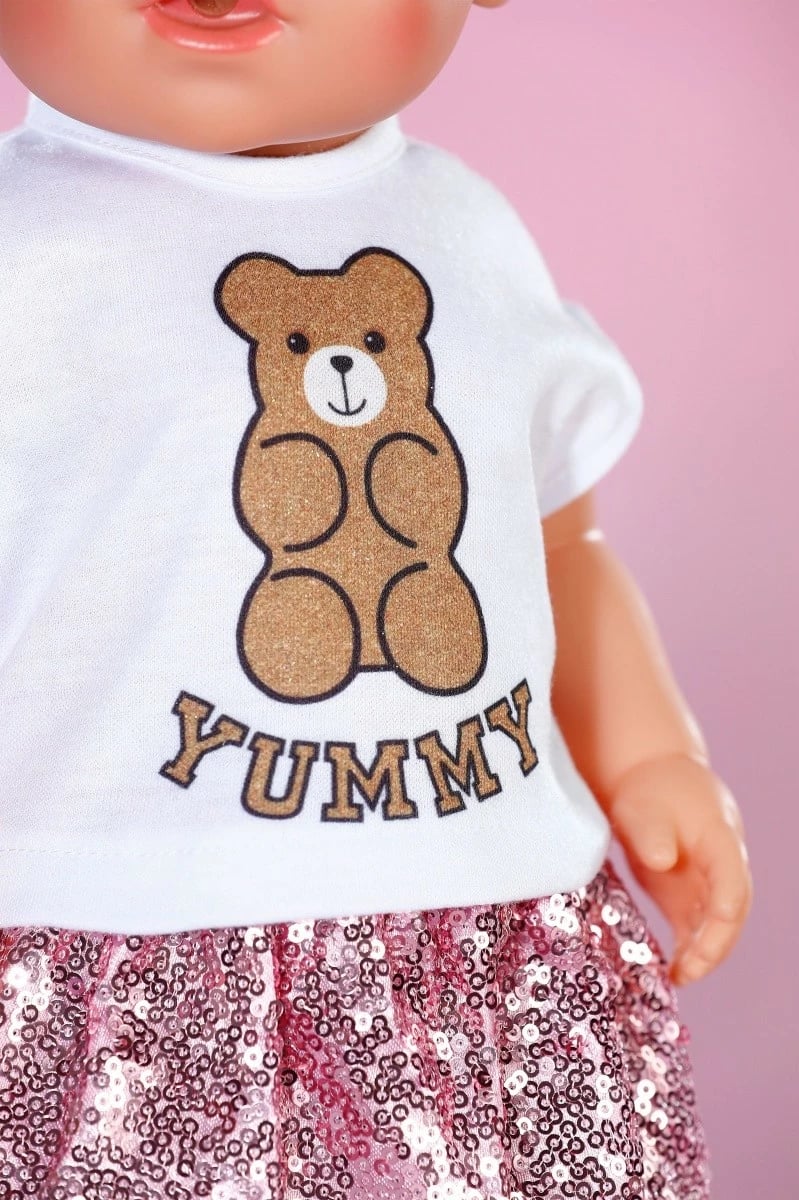 Veshje kukulle, Baby Born 837320-116725, set 5 copë për kukulla 43 cm, shumëngjyrësh