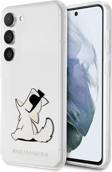Mbështjellës Karl Lagerfeld Choupette Fun për Samsung Galaxy S23+, Transparent