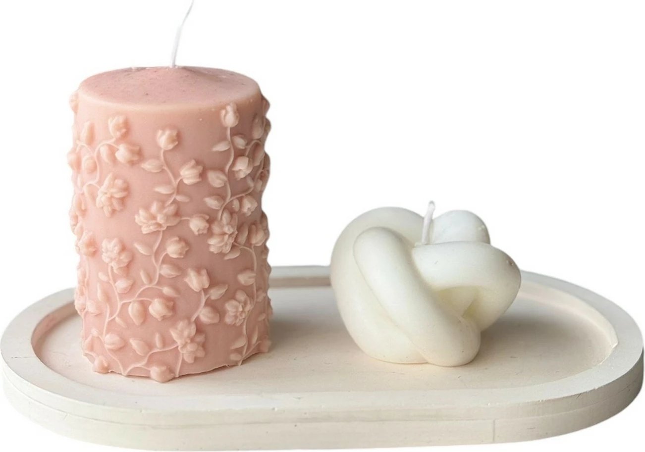 Set qirinjsh dekorativ (3 copë), Evila Originals, Glamour Candle 41ST