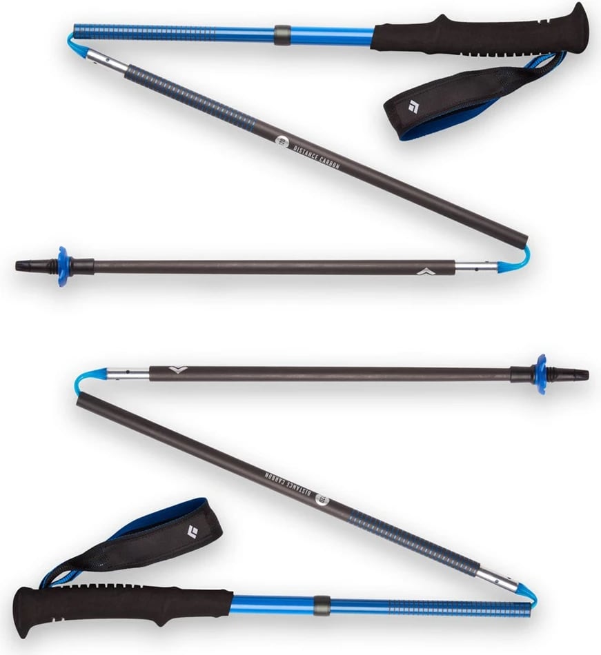 Shkop trekking Black Diamond Distance Carbon Z-Pole, i palosshëm, Unisex, i zi