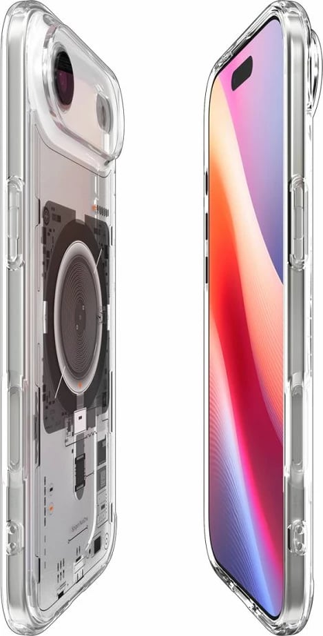 Mbështjellës Spigen Ultra Hybrid MagSafe për iPhone 17 Air Neo One, Transparent
