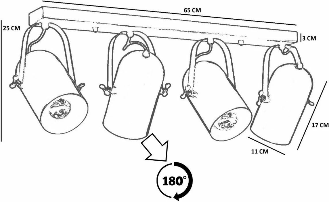 Llambë tavani Opviq, ngjyrë ari, 8994-6