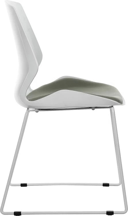 Karrige vizitorësh për zyre Genuine, PP, e bardhë-gri,