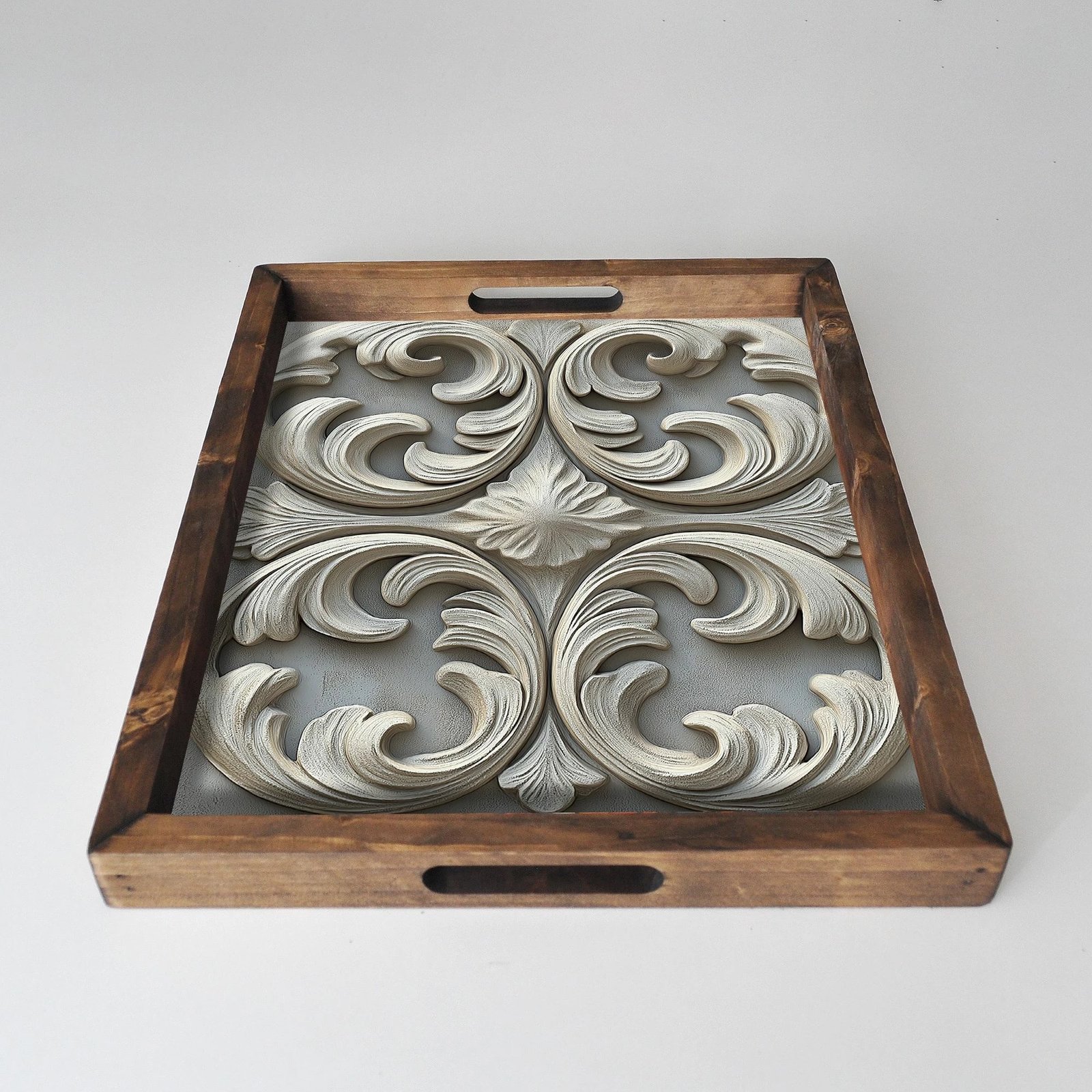 Tabaka druri, shumëngjyrëshe, Evila Originals, REF036, 48x38x4cm Tabaka druri, shumëngjyrëshe, Evila Originals, REF036, 48x38x4cm
