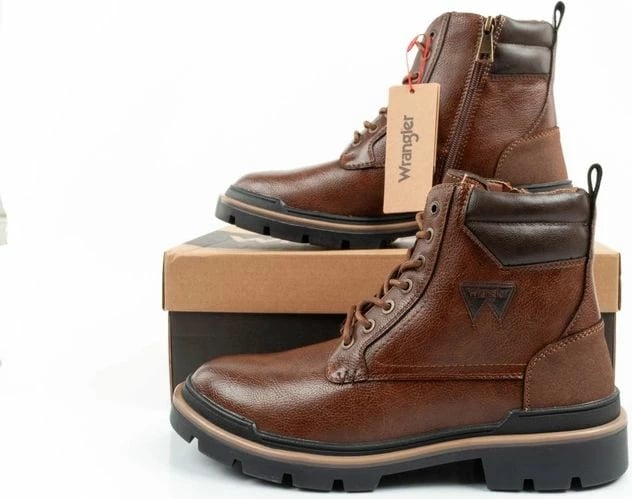 Çizme chelsea për meshkuj Wrangler, kafe