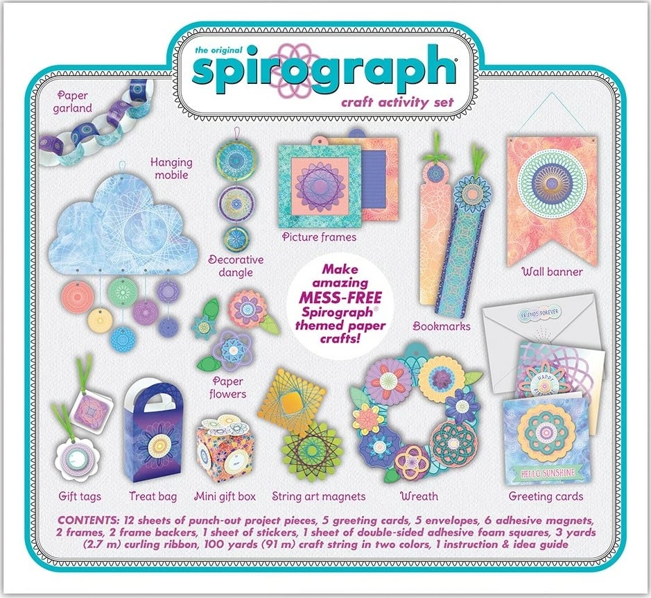 Set kreativ Spirograph Dante 033-1031Z me aksesorë të ndryshëm, për fëmijë