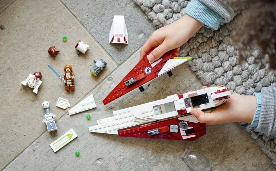 Set ndërtimi LEGO Star Wars Obi-Wan Kenobi Jedi Starfighter 282 pjesë shumëngjyrëshe