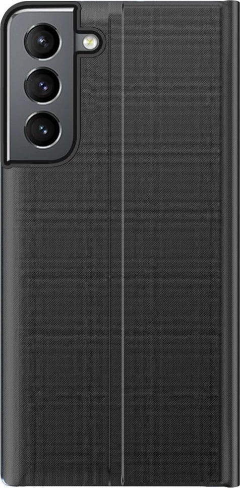 Mbështjellës Hurtel New Sleep Case për Samsung Galaxy S23, me kapak dhe qëndrim, i zi