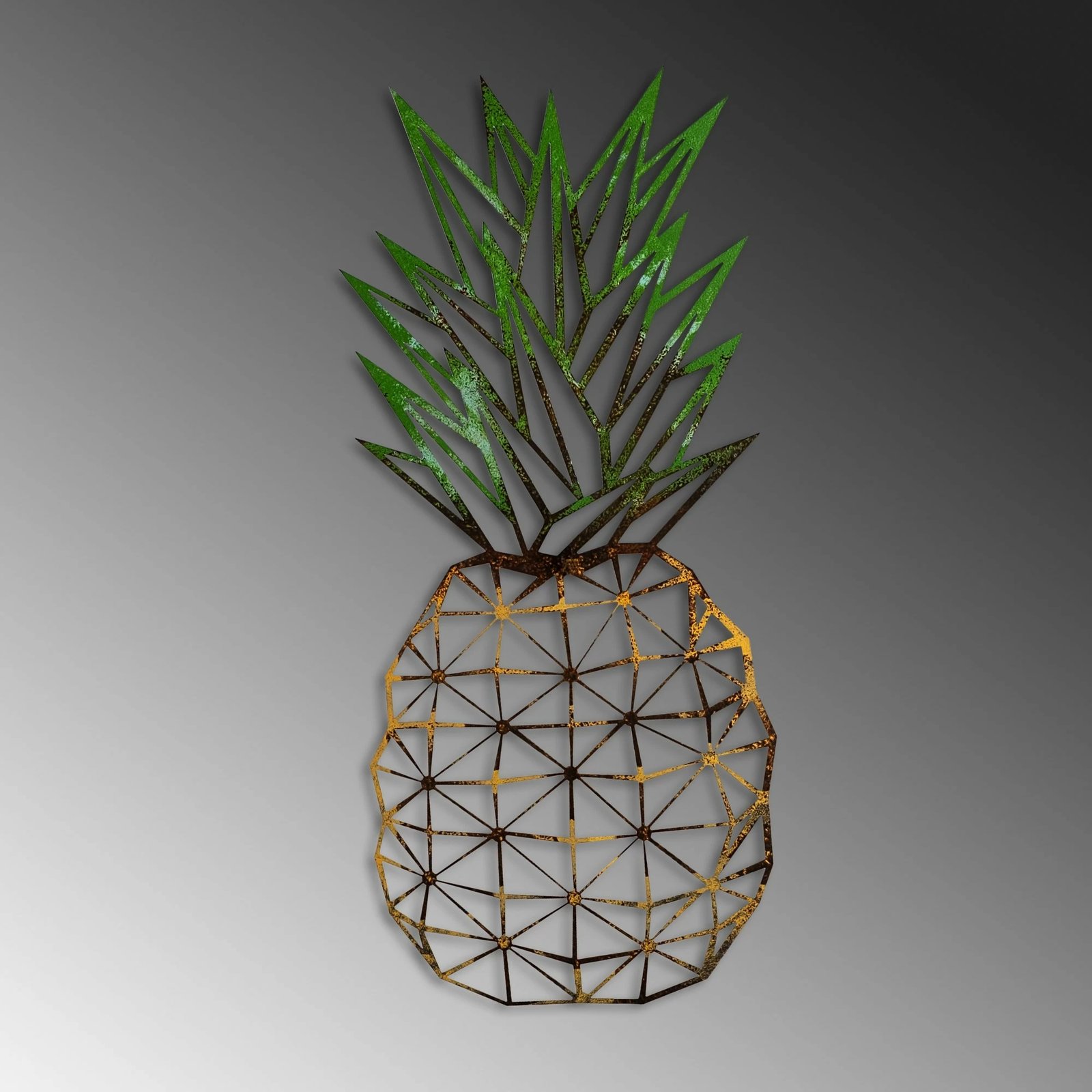 Aksesor muri dekorativ prej metali, ananas, Wallity 223