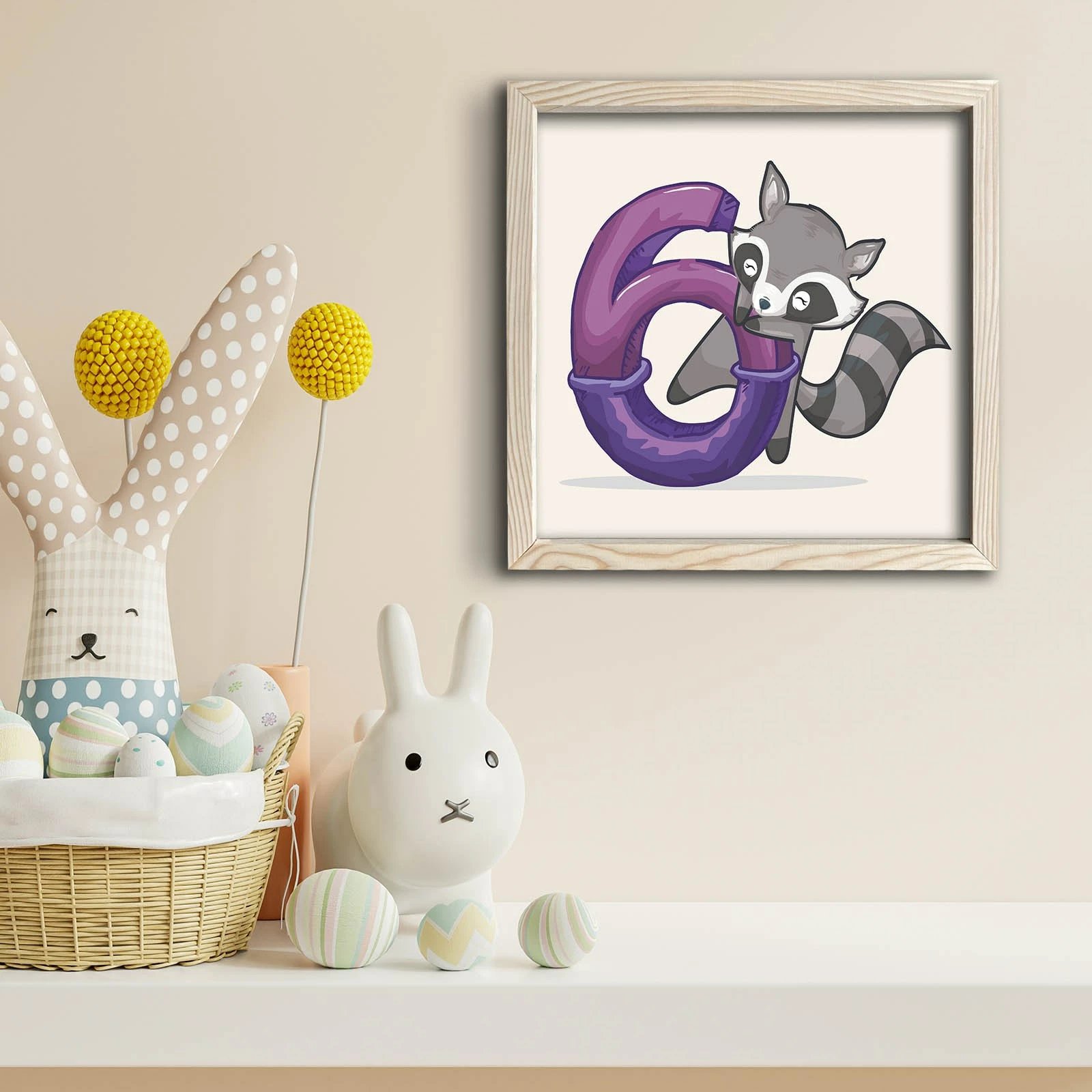 Pikturë dekorative me kornizë, MDF, Wallity, 3333KCT-007, 33x33cm