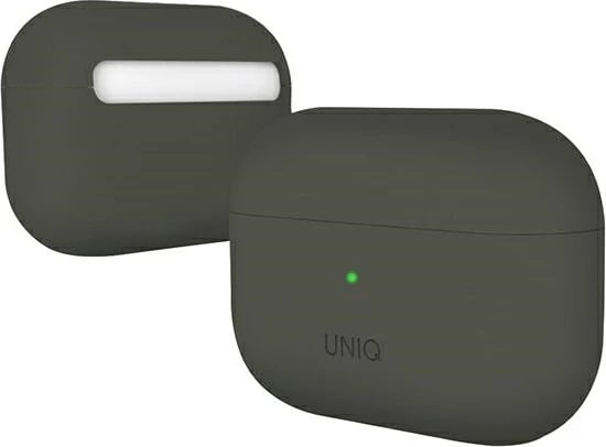 Mbështjellës UNIQ Lino për AirPods Pro, silikon, gri