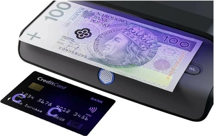 Tester UV Safescan 55 LED, për kartëmonedha dhe dokumente, i zi