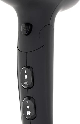 Tharëse flokësh, Adler AD 2267, 1800-2100W (maks. 2500W), 2 shpejtësi 3 temperatura me Cool Shot, dorezë e palosshme, me difuzor dhe koncentrator, e zezë