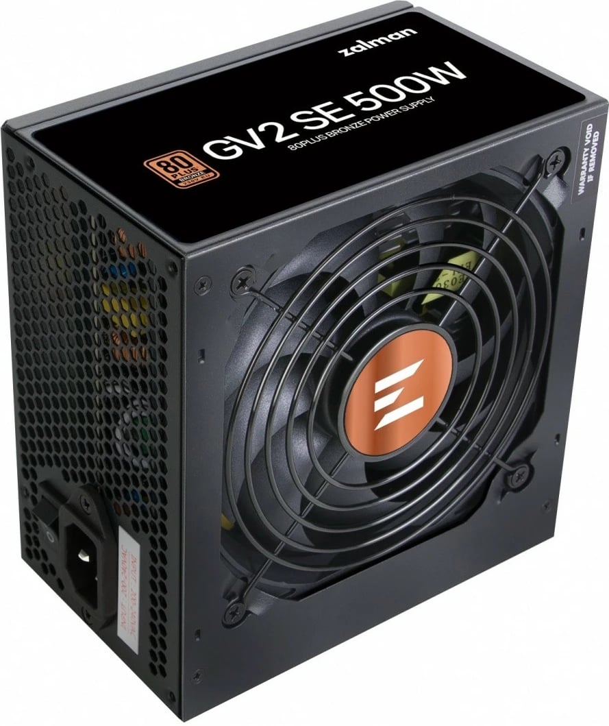 Kasë Zalman ZM500-GV2SE, 500W, 80 PLUS Bronze, e zezë