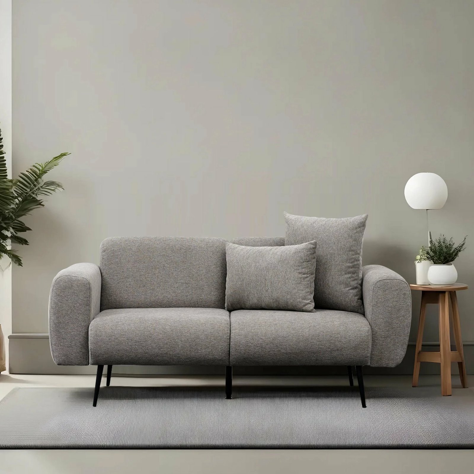 Divan dy-vendësh Atelier del Sofa, ngjyrë gri e çelët