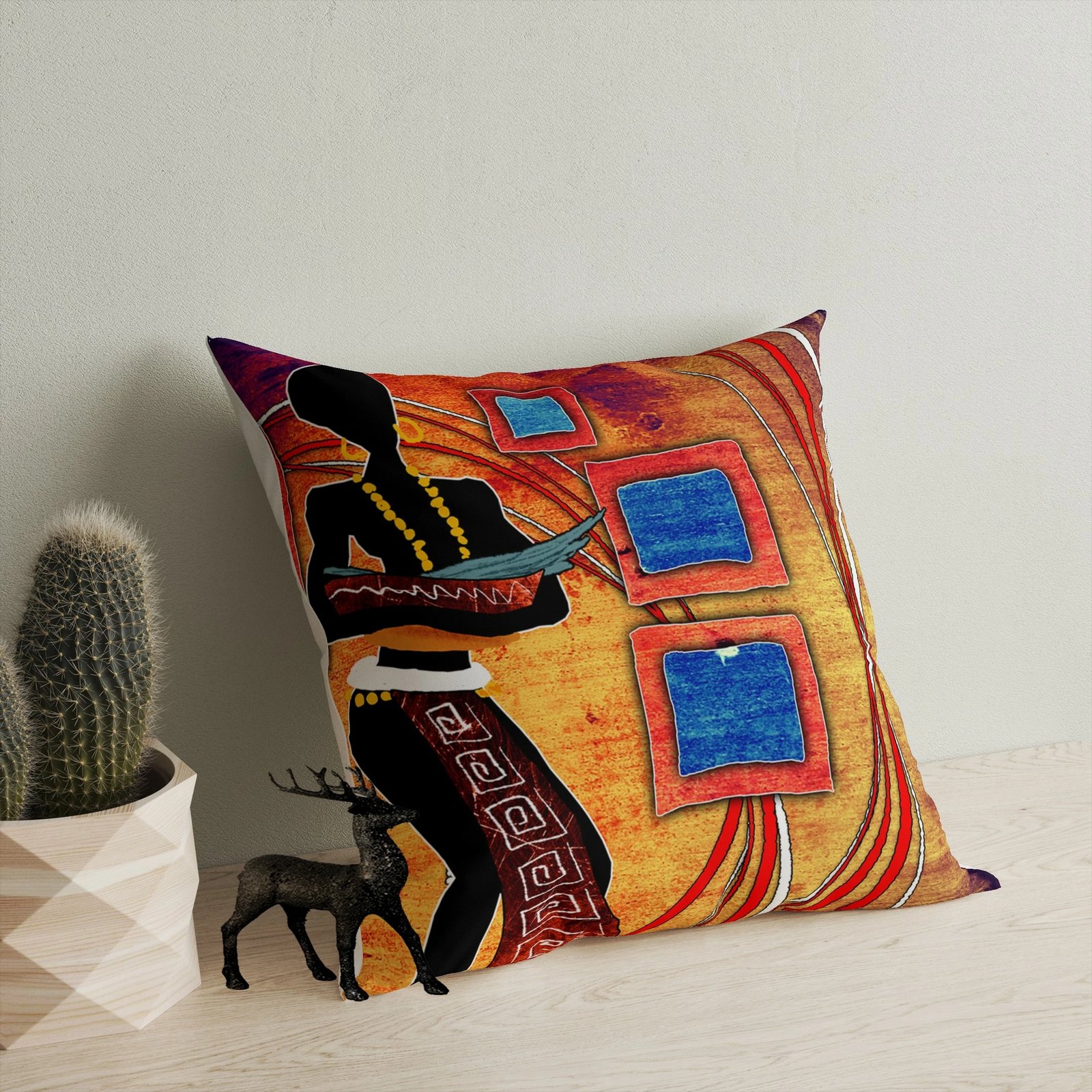 Jastëk Evila Originals, A11966, shumëngjyrësh, 43x43cm