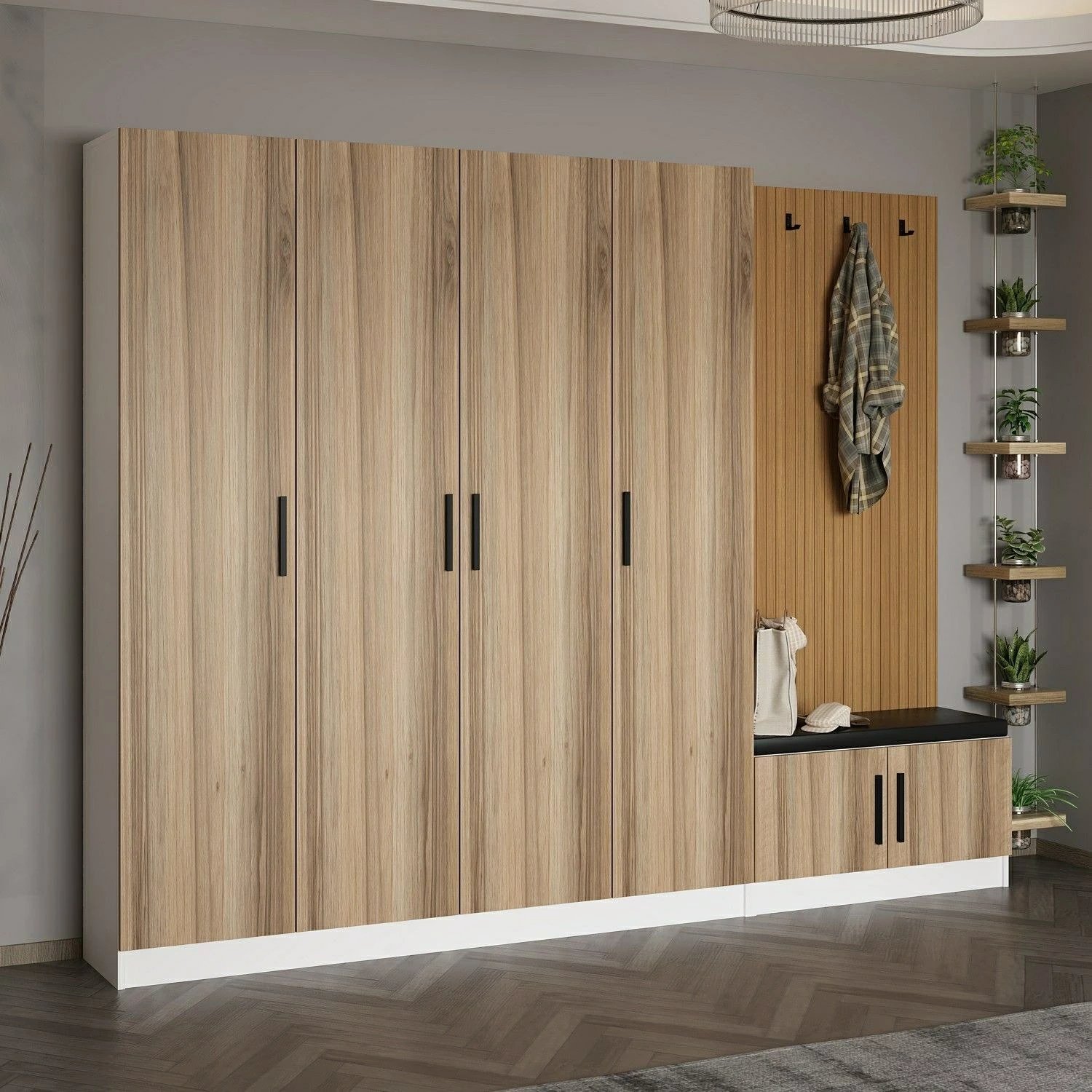 Stendë për korridor, ngjyrë arre, Skye Decor, Noah - 8303