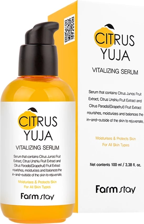 Serum për fytyrë FarmStay Citrus Yuja Revitalizing për femra, 100ml