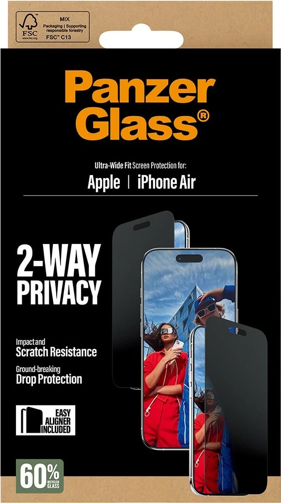 Xham mbrojtës PanzerGlass 2-Way Privacy për iPhone Air/UWF