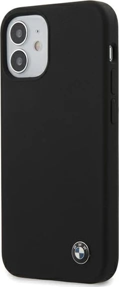 Mbështjellës BMW Silicone Signature për iPhone 12 mini, 5.4", i zi