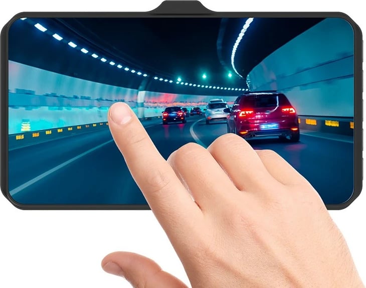 Kamerë veture Tracer 4TS FHD CRUX, 2Mpix, 4" IPS, e zezë, set me kamerë të pasme